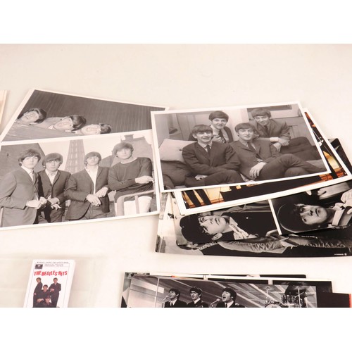 113 - BEATLES ABC CARDS TOGETHER WITH BEATLES WARUS CARD SETS AND POP RELATED POSTCARDS