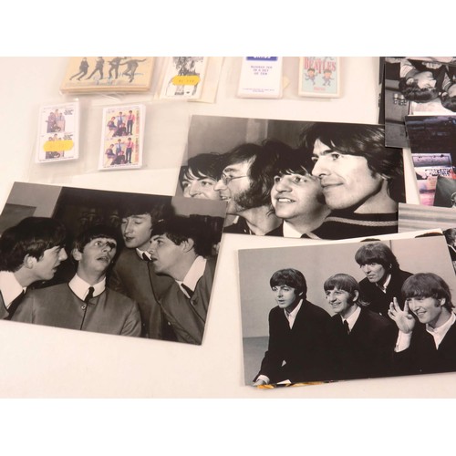 113 - BEATLES ABC CARDS TOGETHER WITH BEATLES WARUS CARD SETS AND POP RELATED POSTCARDS