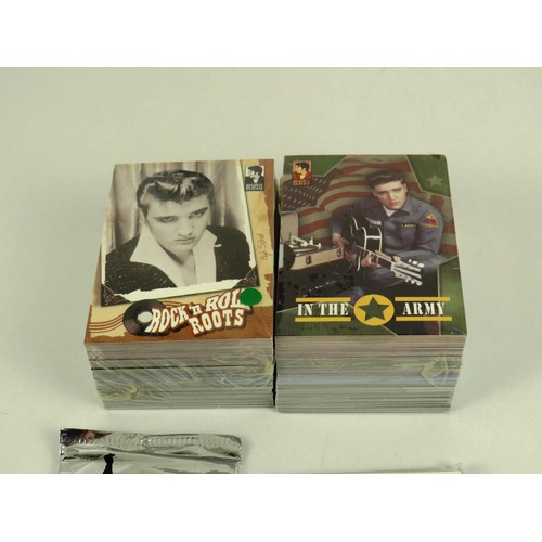 114 - ELVIS COLLECTORS CARDS ARMY AND ANOTHER SET ELVIS ROCK N ROLL ROOTS