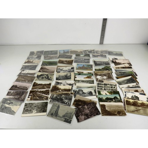 120 - APPROXIMATELY 100 x YORKSHIRE POSTCARDS, DONCASTER RACES, GRASSINGTON, WHITBY, HARROGATE, BRIDLINGTO... 