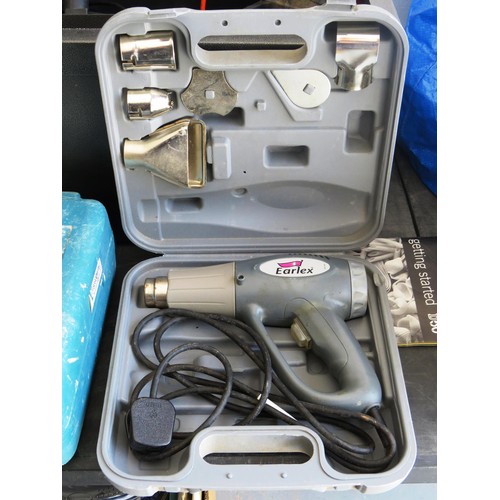 308 - JOBLOT OF VARIOUS POWER TOOLS IN TOOL BOX PLUS TWO OTHERS-  CASED