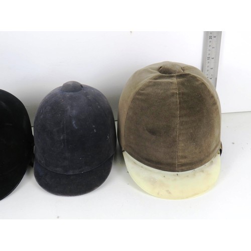 160 - 4 x RIDING HELMETS