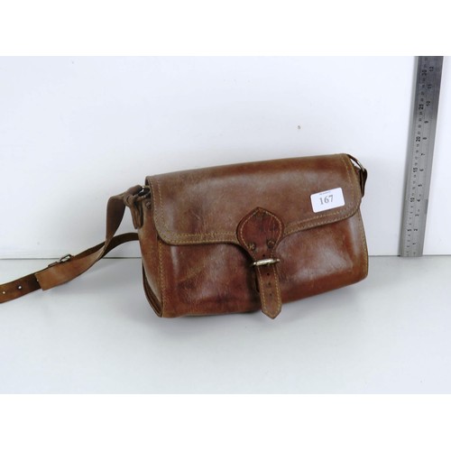 167 - LEATHER SATCHEL