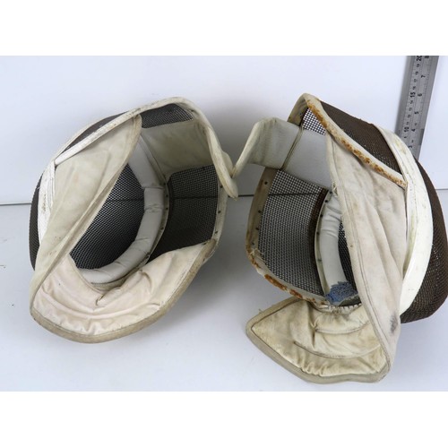 64 - PAIR OF FENCING MASKS