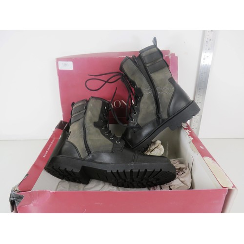 180 - NEW COMBAT STYLE BOOTS SIZE 11