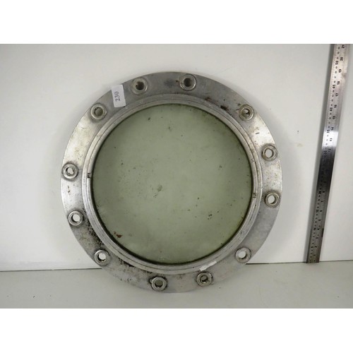 230 - ALLUMINIUM PORTHOLE WINDOW