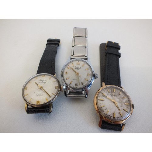 197 - 3 x WATCHES IN WORKING ORDER- ANDREW THE HATTON MONTINE AND ORIS