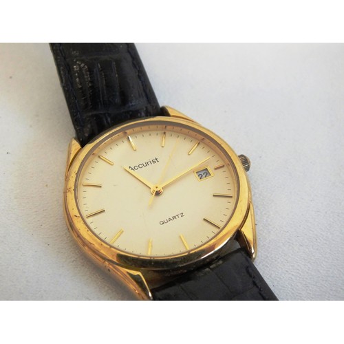 218 - 3 x MENS WATCHES ACCURIST, RONE AND TIMEROY IN WORKING ORDER