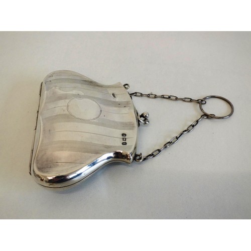 258 - SILVER CHATELAINE PURSE BIRMINGHAM 1918- 76g