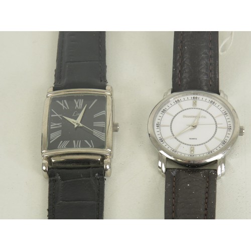 203 - 2 x MENS WATCHES INCLUDING DIAMOND AND CO