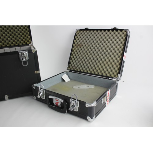 420 - 2 x Heavy Duty Metal FLIGHT CASES For Camera Storage & Transport