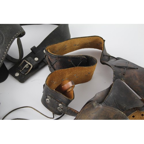 451 - 2 x Cowboy Style Leather Belts & Holsters