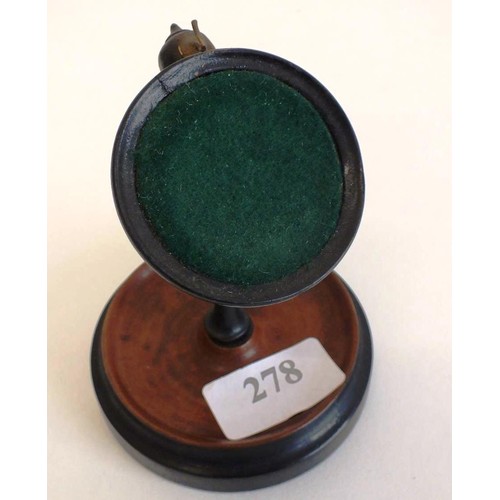 278 - VICTORIAN ROSEWOOD POCKET WATCH DISPLAY STAND