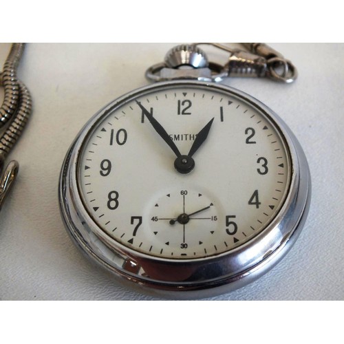 281 - SMITHS POCKET WATCH WITH CHAIN