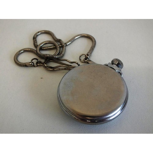 281 - SMITHS POCKET WATCH WITH CHAIN