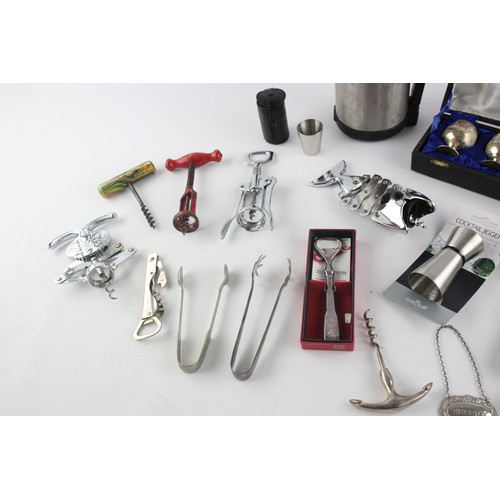 488 - Job Lot Vintage BREWERIANA Inc Corkscrews, Thermos, Jigger, Etc