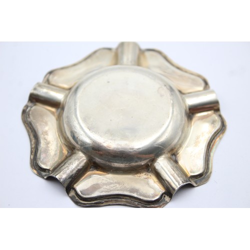 495 - Vintage Hallmarked 1979 Birmingham STERLING SILVER Ashtray (42g)