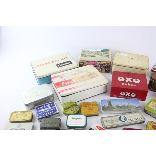 496 - Job Lot Of Assorted Vintage Branded TINS & BOXES Inc OXO, FOSSIL Etc