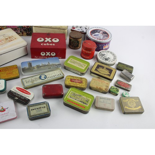 496 - Job Lot Of Assorted Vintage Branded TINS & BOXES Inc OXO, FOSSIL Etc