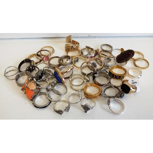 242 - 47 ASSORTED FASHION RINGS