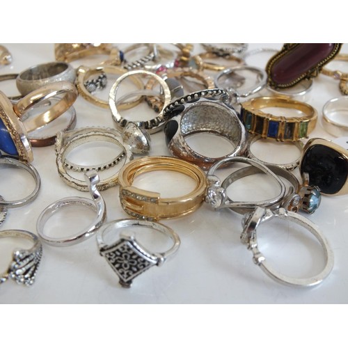 242 - 47 ASSORTED FASHION RINGS