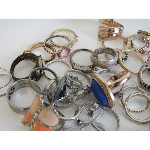 242 - 47 ASSORTED FASHION RINGS