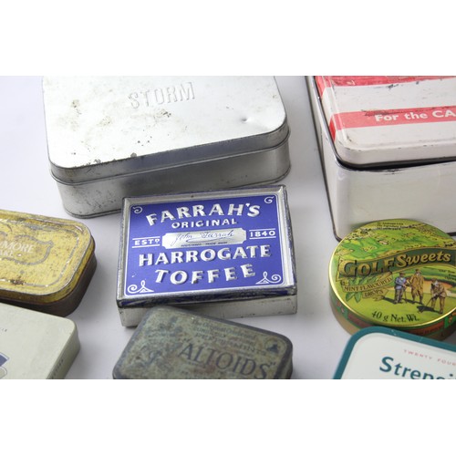 496 - Job Lot Of Assorted Vintage Branded TINS & BOXES Inc OXO, FOSSIL Etc