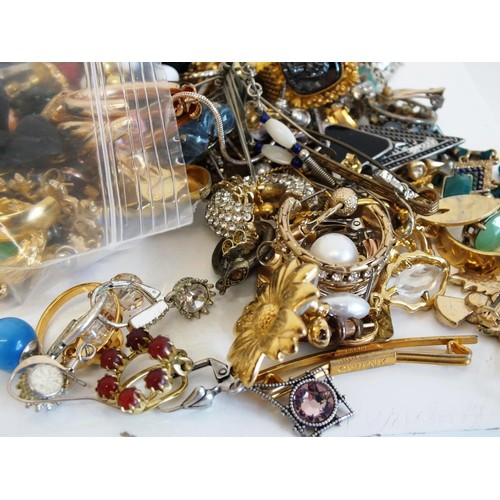 243 - JOBLOT OF ASSORTED EARRINGS, PENDANTS, CUFFLINKS ETC - weight 830g