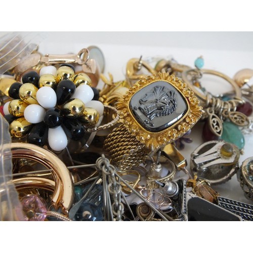 243 - JOBLOT OF ASSORTED EARRINGS, PENDANTS, CUFFLINKS ETC - weight 830g