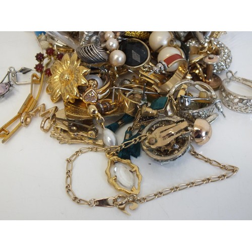 243 - JOBLOT OF ASSORTED EARRINGS, PENDANTS, CUFFLINKS ETC - weight 830g