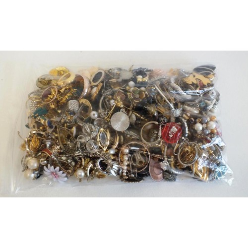 243 - JOBLOT OF ASSORTED EARRINGS, PENDANTS, CUFFLINKS ETC - weight 830g