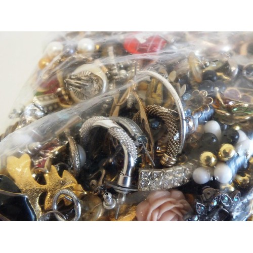 243 - JOBLOT OF ASSORTED EARRINGS, PENDANTS, CUFFLINKS ETC - weight 830g