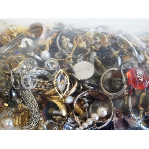 243 - JOBLOT OF ASSORTED EARRINGS, PENDANTS, CUFFLINKS ETC - weight 830g