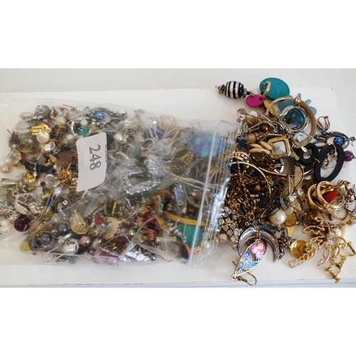 248 - JOBLOT OF ASSORTED EARRINGS - weight 630g