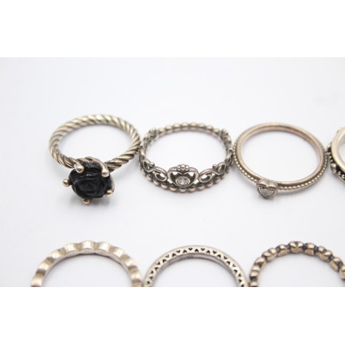 518 - 8 X .925 Pandora Rings (25g)