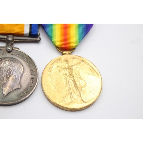 579 - WW1 Mounted Medal Pair Named 59969 I.A.M W.J.H Murley RAF