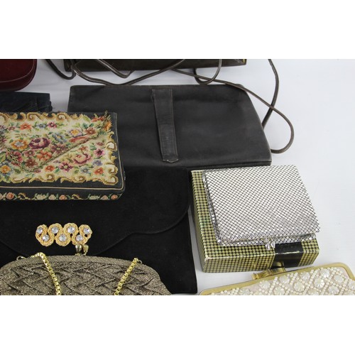 588 - 15 x Assorted Vintage HANDBAGS Inc Clutch, Beaded, 60s etc