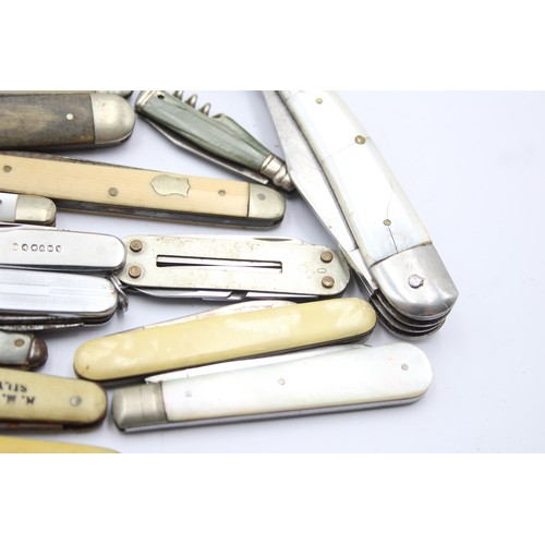 599 - 20 x Vintage Assorted Small Pocket KNIVES Inc Smokers Knives, Pen Knives Etc