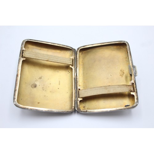 618 - Antique Hallmarked 1923 Birmingham STERLING SILVER Cigarette Case 70g