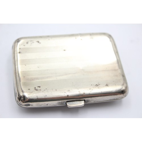 618 - Antique Hallmarked 1923 Birmingham STERLING SILVER Cigarette Case 70g