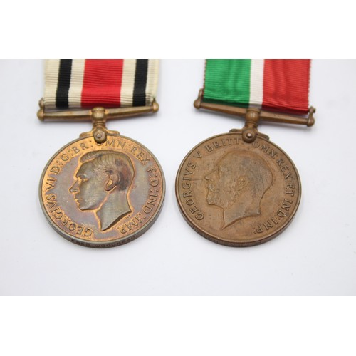 623 - 2 x Named Medals Inc WW1 Mercantile Marine & GV.I Special Constabulary