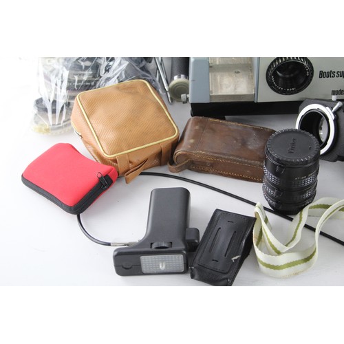 632 - Assorted CAMERA ACCESSORIES Inc. Flashes, Lens Filters, Caps, Cases etc.