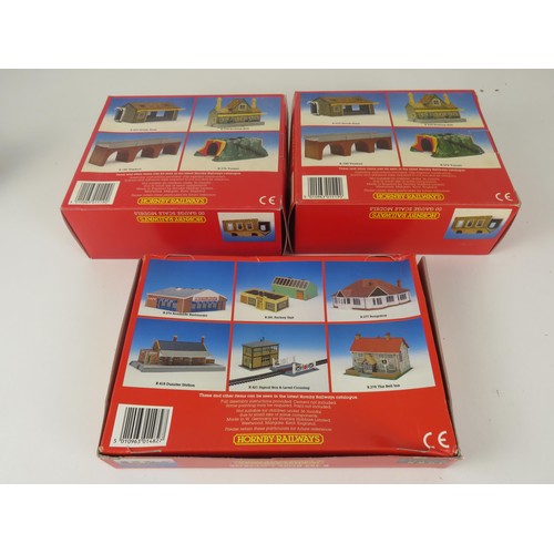 155 - NEW OLD STOCK - 3 x BOXED HORNBY BUILDING