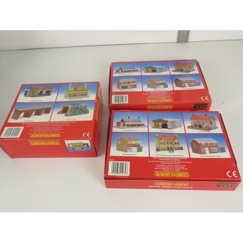 156 - NEW OLD STOCK - 3 x BOXED HORNBY BUILDING