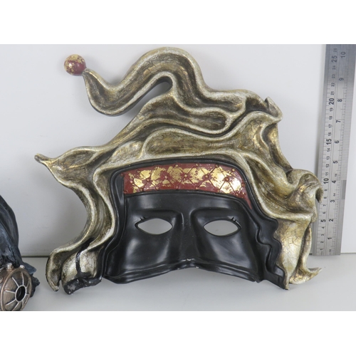 173 - STEAM PUNK SKULL AND FACE WALL PLAQUE