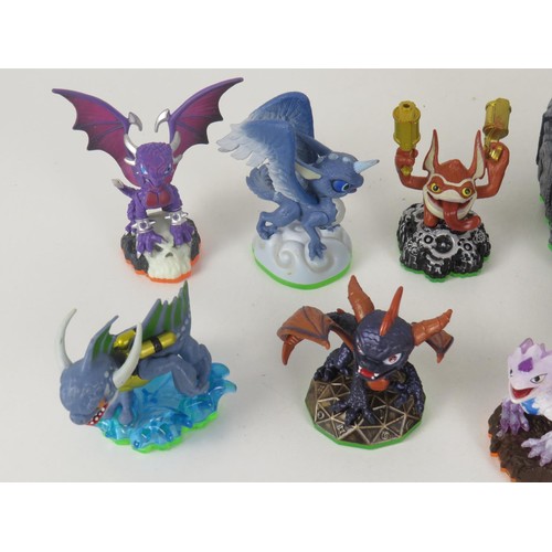 103 - SKYLANDER FIGURES INCLUDING RARE TRIGGER HAPPY AND CARDS