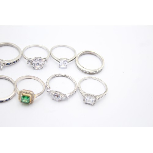 530 - 14 X .925 Dress Rings Including Cz (47g)