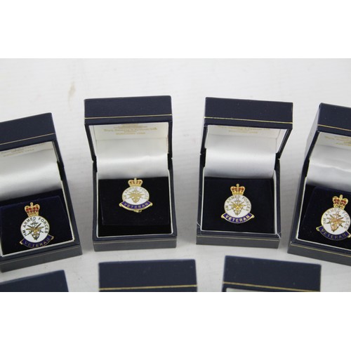 562 - 8 x Boxed Armed Forces Veterans Enamel Badges