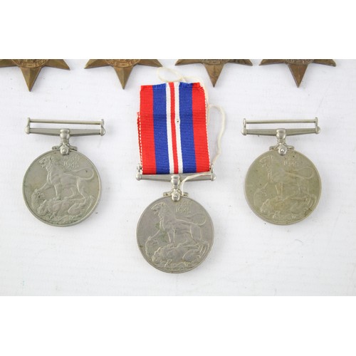 566 - 7 x WW2 Medals Inc War & 1939-45 Stars