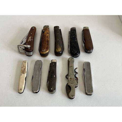 258 - 10 x ASSORTED PENKNIVES